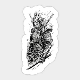 Samurai Warrior. Traditional Japanese. Sticker